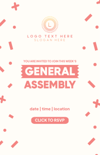 General Assembly Confetti Invitation Image Preview