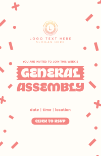 General Assembly Confetti Invitation Image Preview
