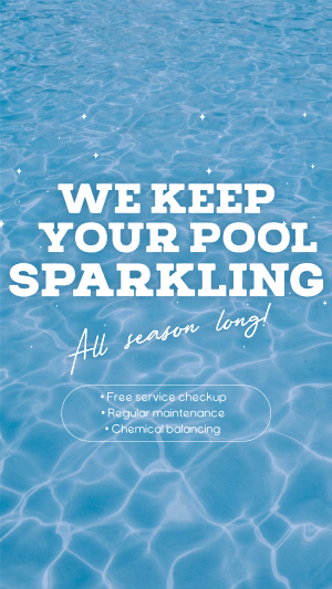 Sparkling Pool Services Facebook story Image Preview