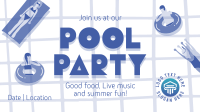 Exciting Pool Party Animation Image Preview