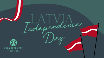 Latvia Independence Flag Facebook event cover Image Preview