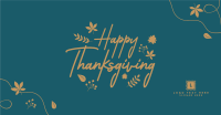 Thanksgiving Leaves Facebook Ad Design