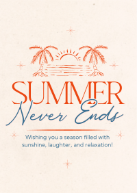 Summer Never Ends Flyer Image Preview