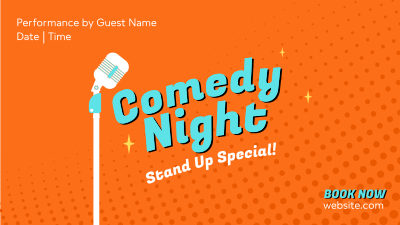 Stand Up Comedy Facebook event cover Image Preview