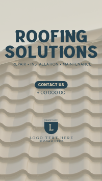 Professional Roofing Solutions TikTok Video Design