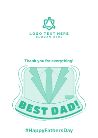 Best Dad Poster Design