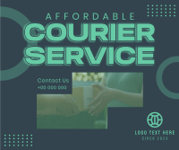 Affordable Courier Service Facebook Post Design