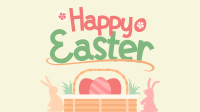 Easter Basket Greeting Facebook Event Cover Image Preview