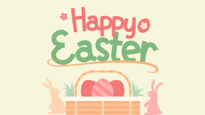 Easter Basket Greeting Facebook event cover Image Preview