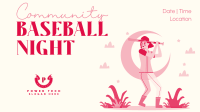 Baseball Girl Facebook event cover Image Preview