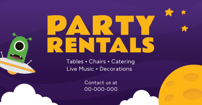 Party Rentals For Kids Facebook ad Image Preview