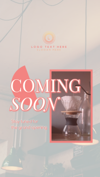 Cafe Opening Soon YouTube short Image Preview