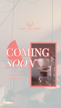 Cafe Opening Soon YouTube Short Design