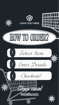 Order Instructions Retro TikTok video Image Preview
