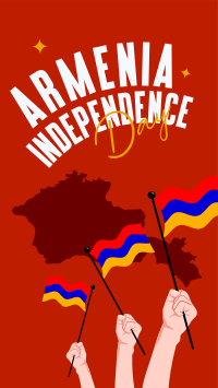 Celebrate Armenia Independence YouTube Short Design