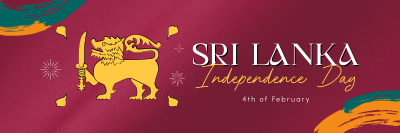 Sri Lanka Independence Twitter header (cover) Image Preview