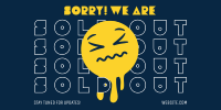 Sorry Sold Out Twitter Post Design