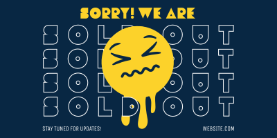 Sorry Sold Out Twitter post Image Preview