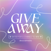 Minimalist Gradient Giveaway Instagram Post Preview