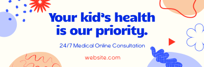 Kiddie Pediatric Doctor Twitter header (cover) Image Preview
