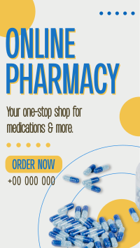 Geometric Online Pharmacy  TikTok Video Design