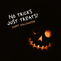 No Tricks Halloween Instagram post Image Preview