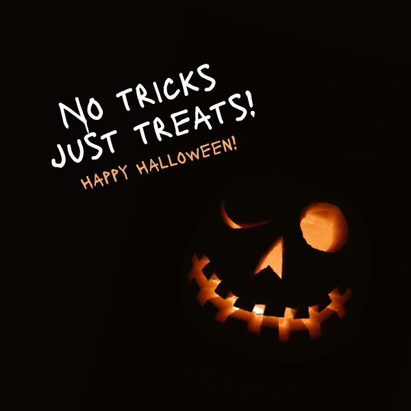 No Tricks Halloween Instagram Post Design Image Preview