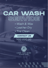 Professional Car Wash Service Flyer Design