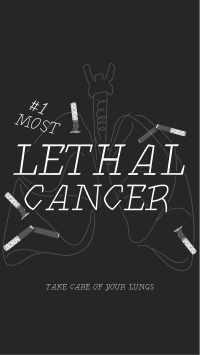 Lethal Lung Cancer TikTok video Image Preview