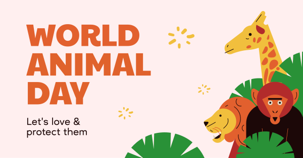 World Animal Day Facebook Ad Design Image Preview