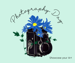 Old Camera and Flowers Facebook post Image Preview