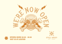 Tattoo Shop Opening Postcard Image Preview