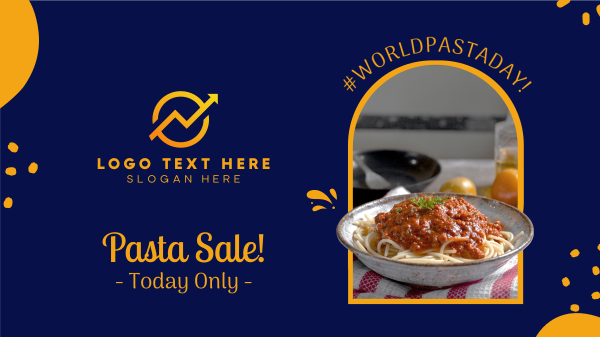 Funky Pasta Sale Facebook Event Cover Design Image Preview