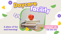 Cute Daycare Facility Facebook Event Cover Design