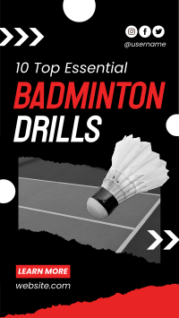 Badminton O’ Clock Instagram Reel Design