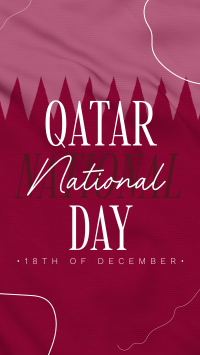 Qatar National Day Greeting TikTok video Image Preview