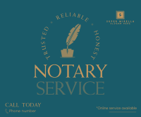 The Trusted Notary Service Facebook Post Design