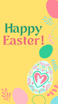 Eggs and Flowers Easter Greeting Facebook story Image Preview