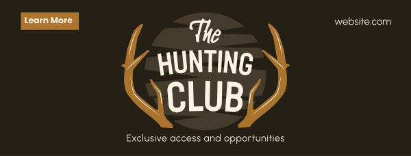 The Hunting Club Facebook Cover Design Image Preview