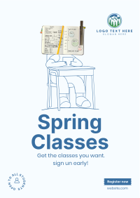 Spring Class Flyer Design