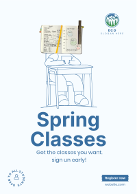 Spring Class Flyer Image Preview