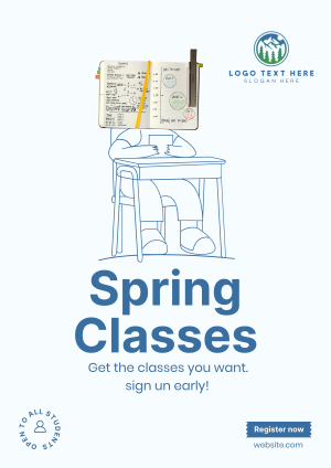 Spring Class Flyer Image Preview