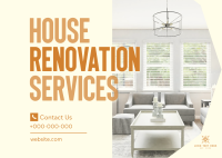 Renovation Services Postcard Image Preview