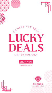 Chinese Lucky Deals Facebook Story Design