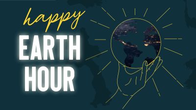Happy Earth Hour Facebook event cover Image Preview