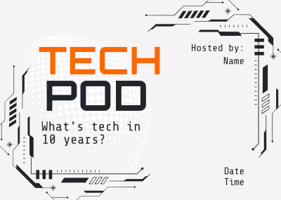 Technology Podcast Session Postcard Image Preview