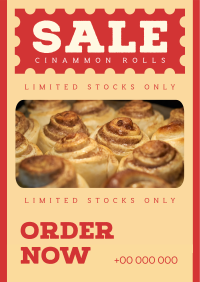 Cinnamon Rolls Sale Poster Image Preview