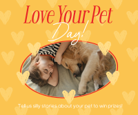 Retro Love Your Pet Day Facebook post Image Preview