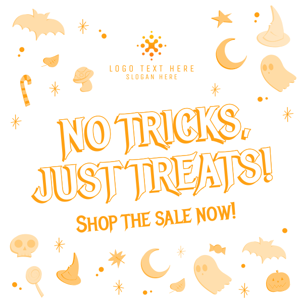 Trick or Treat Sale Instagram Post Design