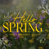 Hello Spring Instagram post Image Preview